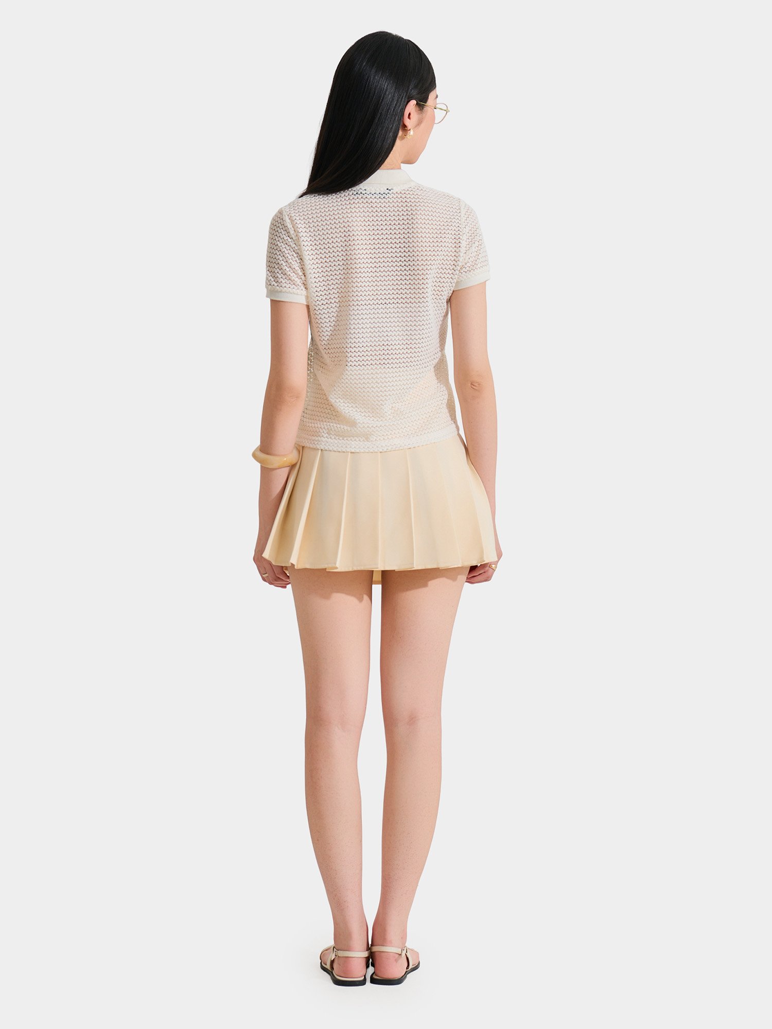 Áo thun polo dệt kim form cơ bản