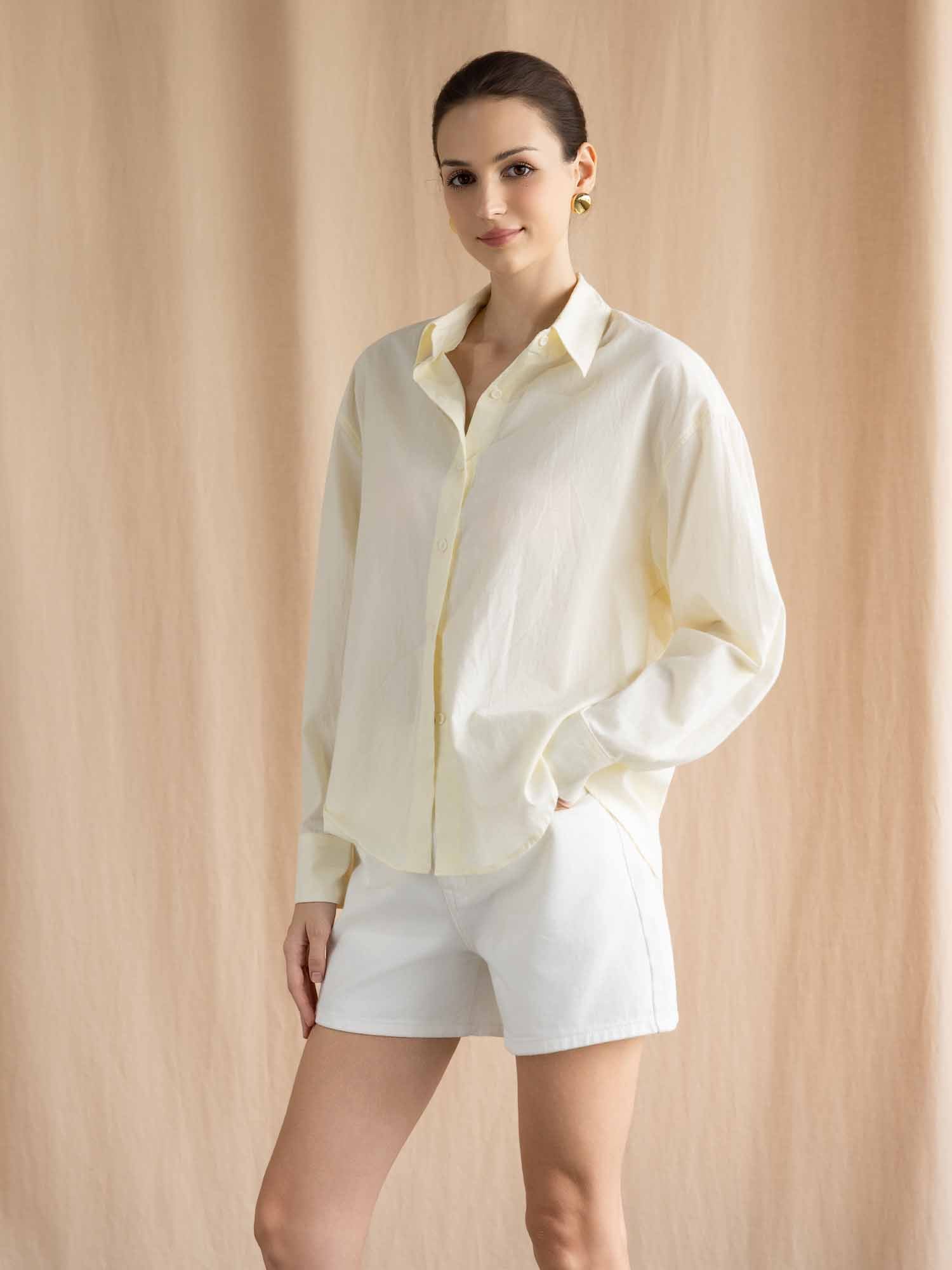 Áo sơ mi cơ bản form rộng