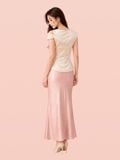  Áo draping xếp ly vai và eo 
