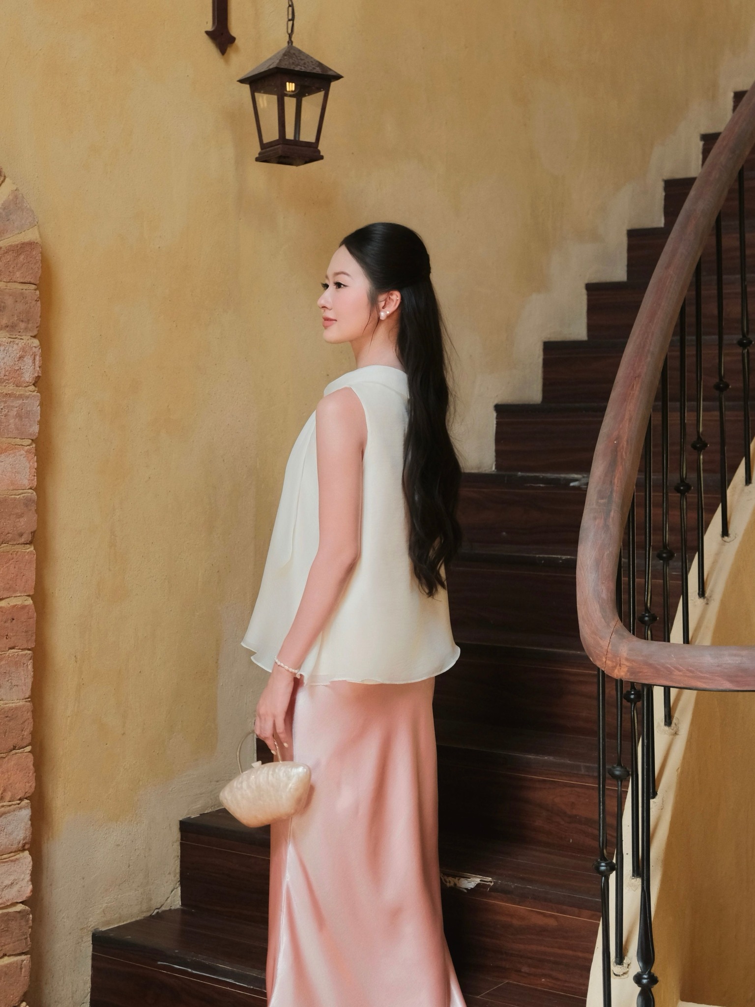 Áo kiểu voan cổ phối nơ