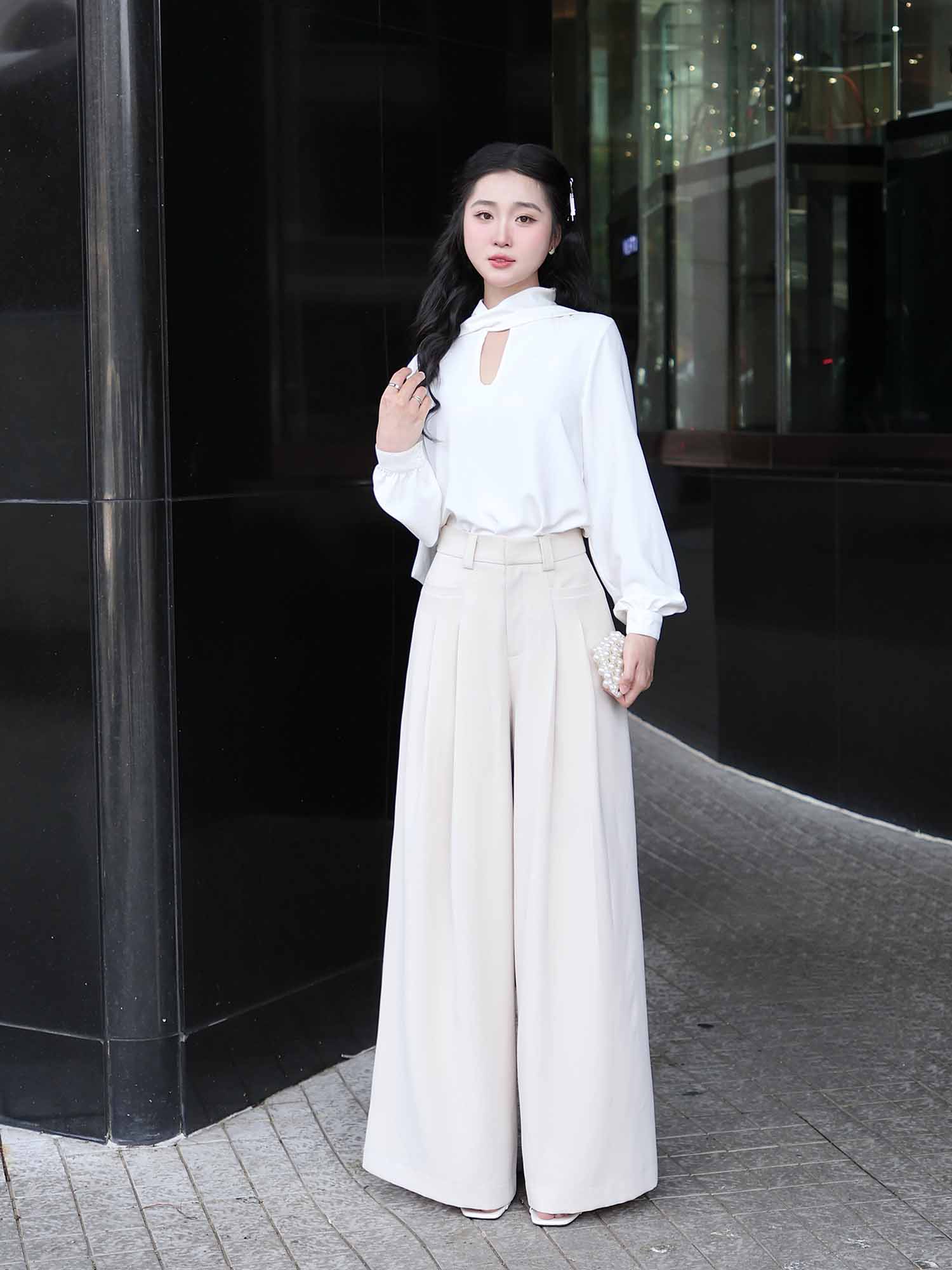 Quần tây dài ống suông