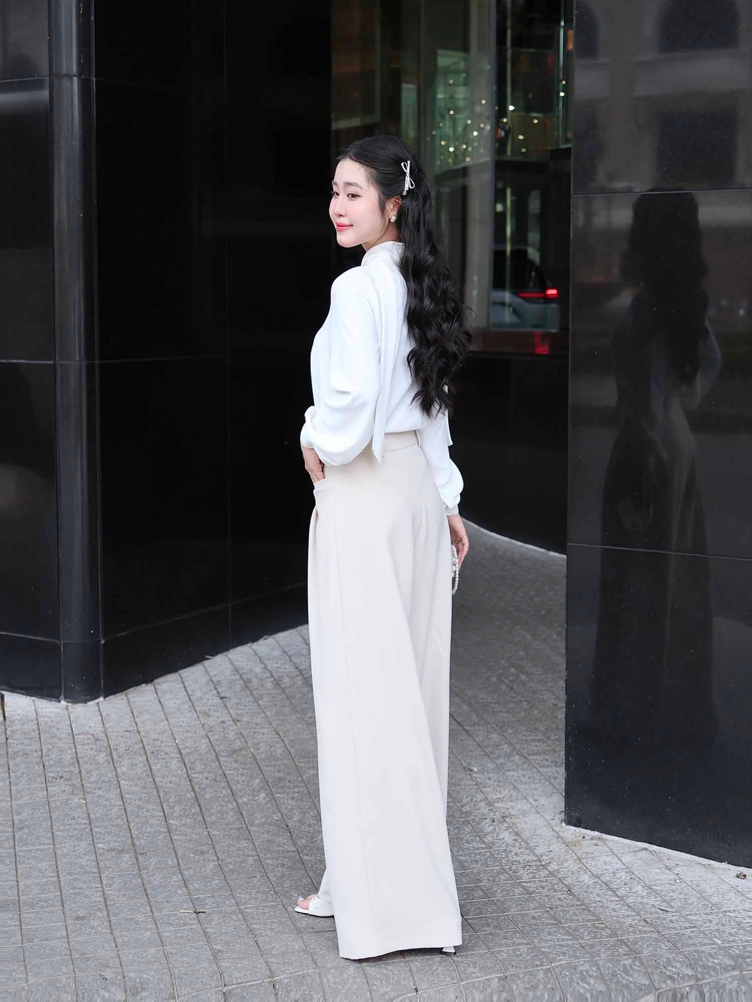  Quần tây dài ống suông 