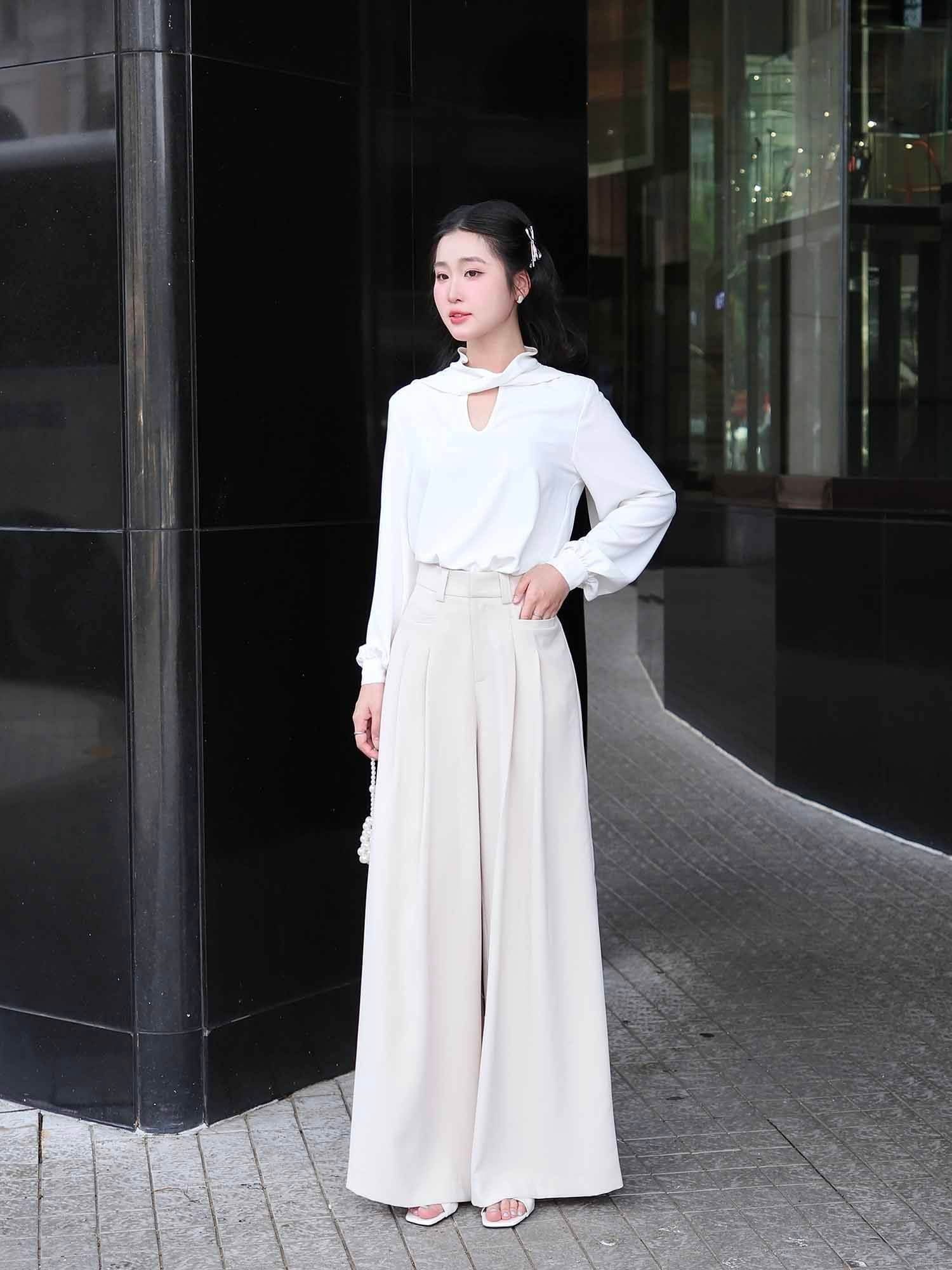  Quần tây dài ống suông 