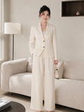  Áo blazer dáng suông tay dài 