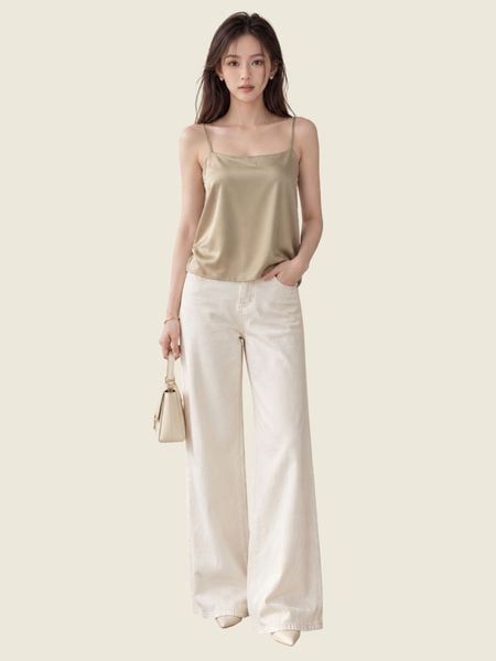  Áo 2 dây lụa dáng suông 