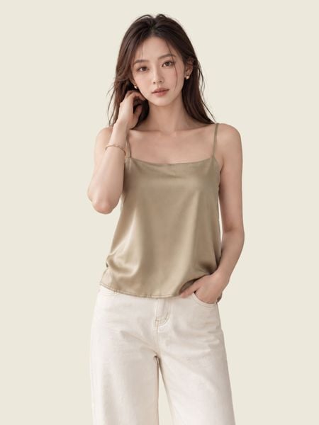  Áo 2 dây lụa dáng suông 
