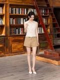  Quần shorts công sở lưng cao 