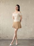  Áo thun sọc bẹt vai 