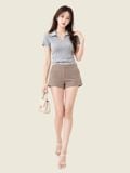  Quần short denim lưng rời 