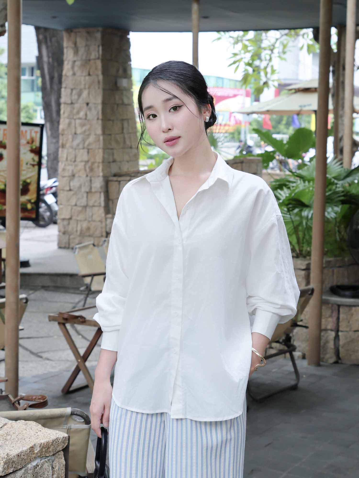 Áo sơ mi cơ bản form rộng