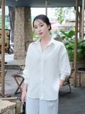  Áo sơ mi cơ bản form rộng 
