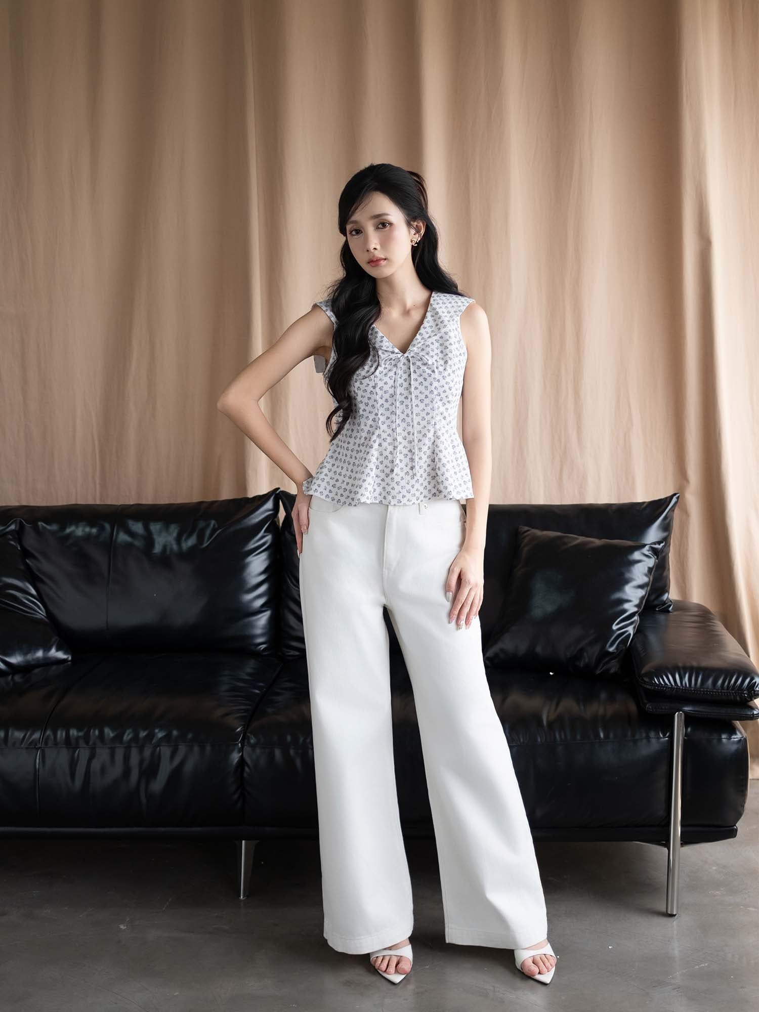  Quần jean ống đứng basic 