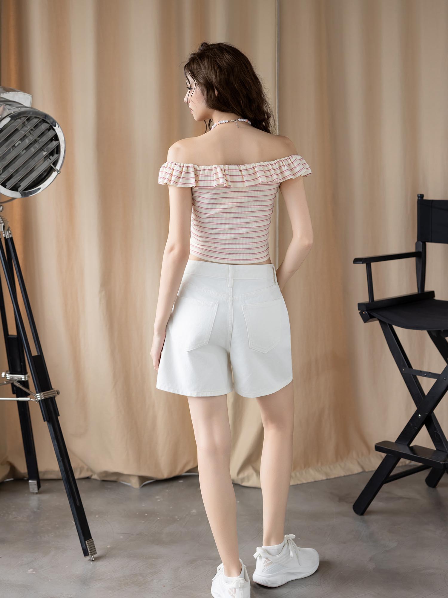 Quần short jean form basic 2 túi