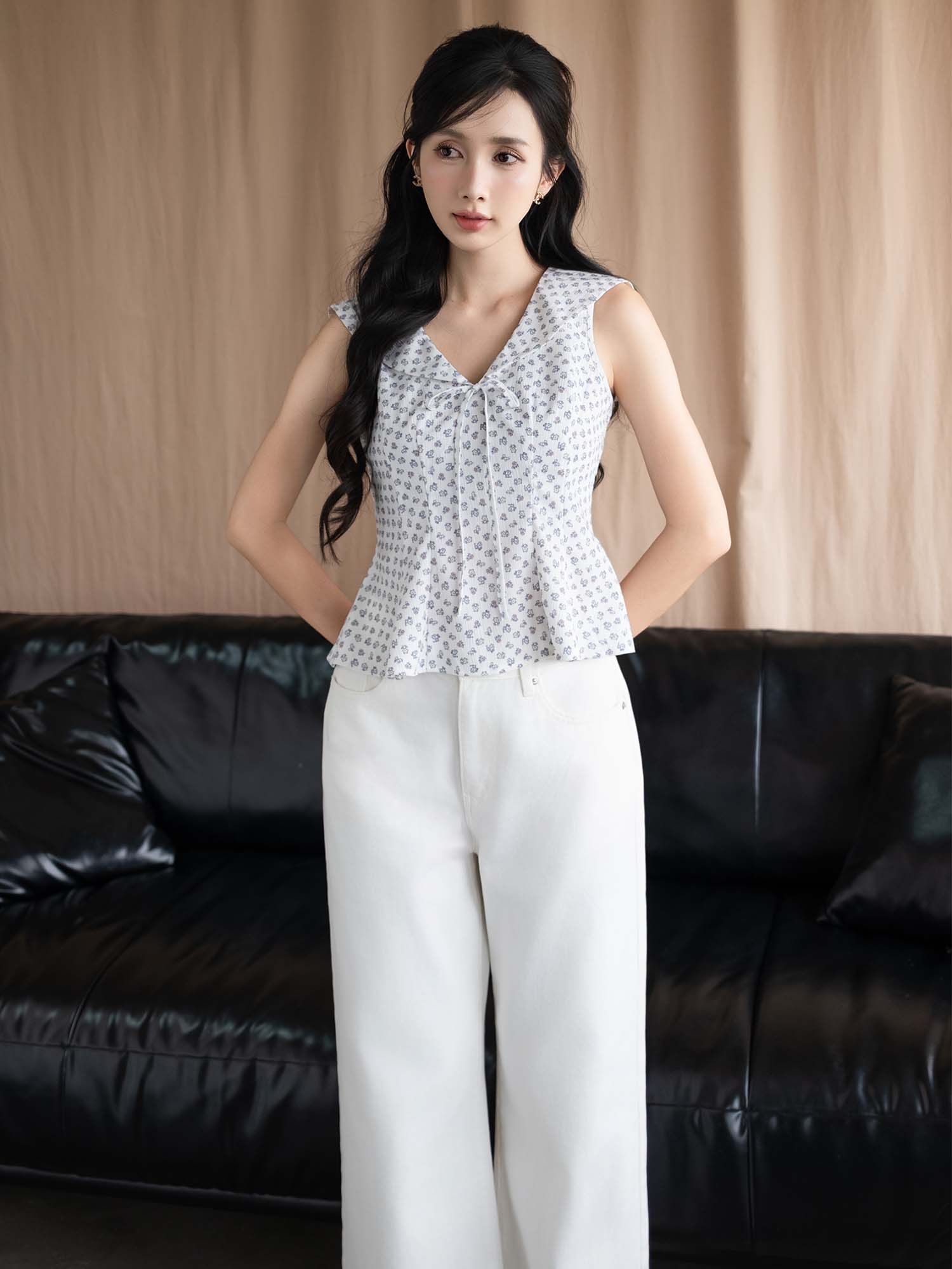 Quần jean ống đứng basic