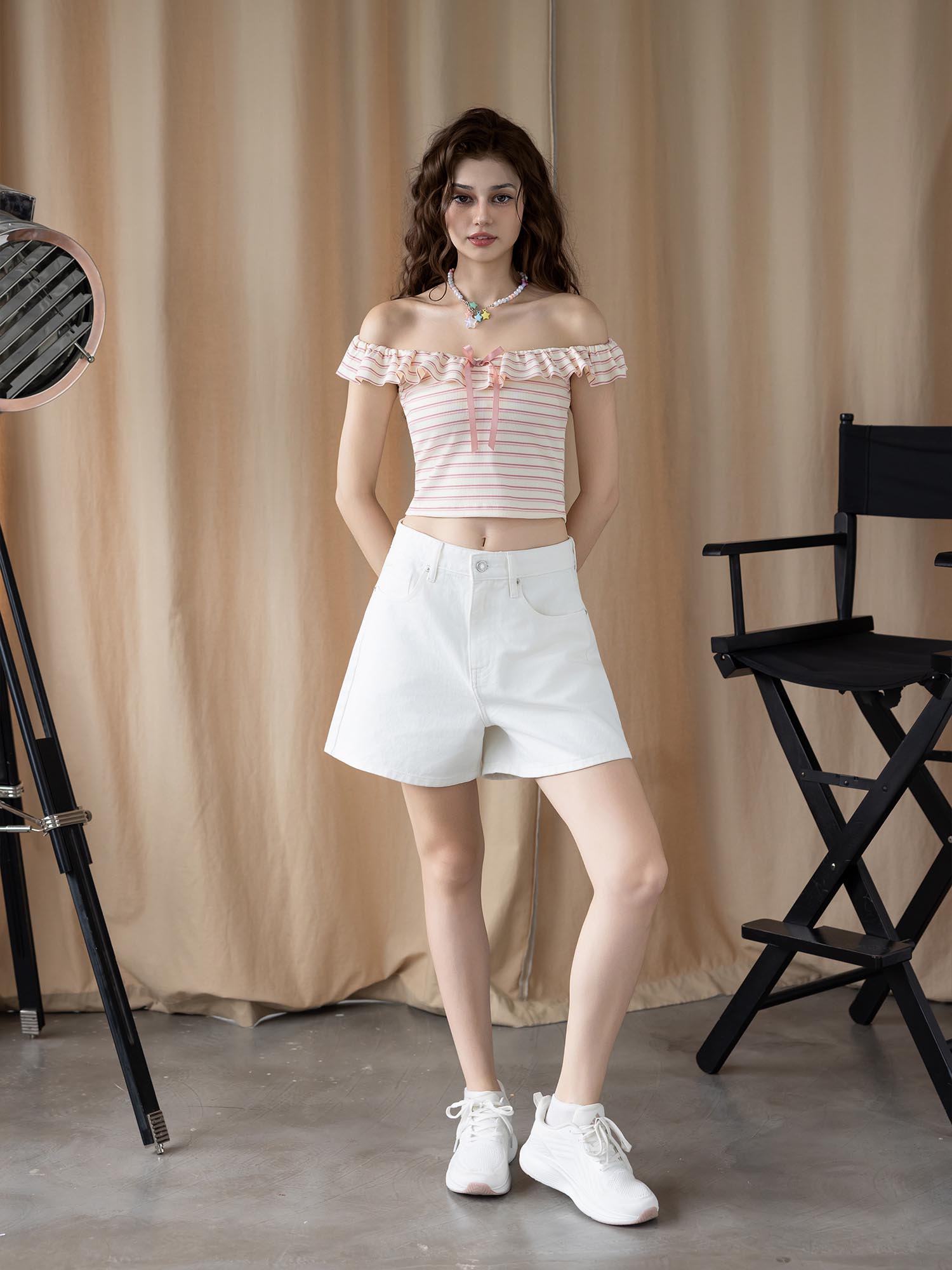 Quần short jean form basic 2 túi