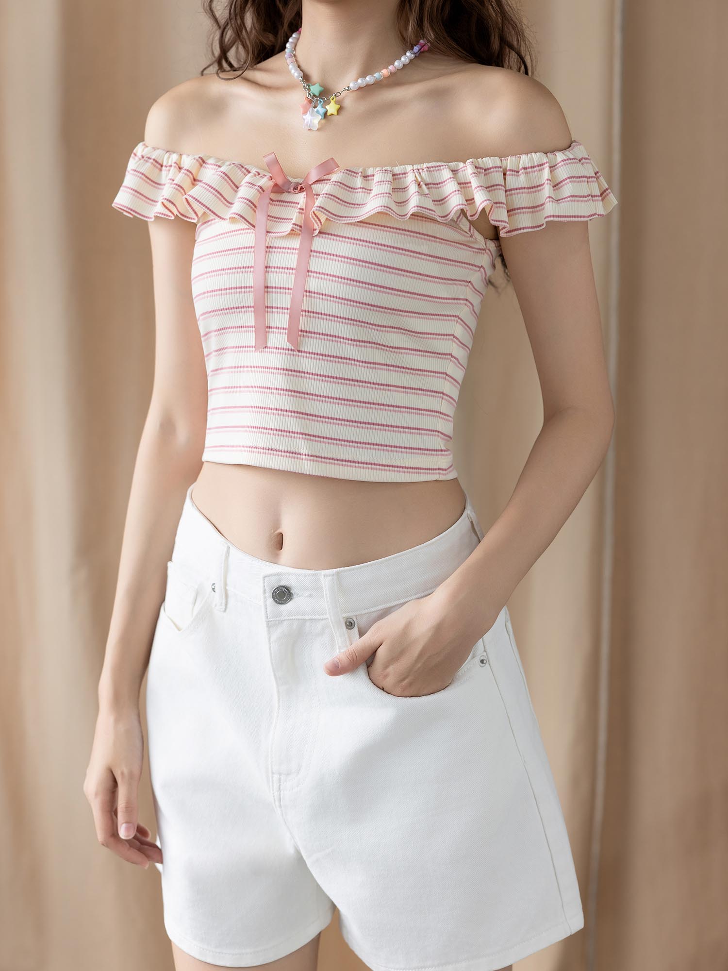 Quần short jean form basic 2 túi