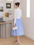  Áo cardigan cổ V dài tay 