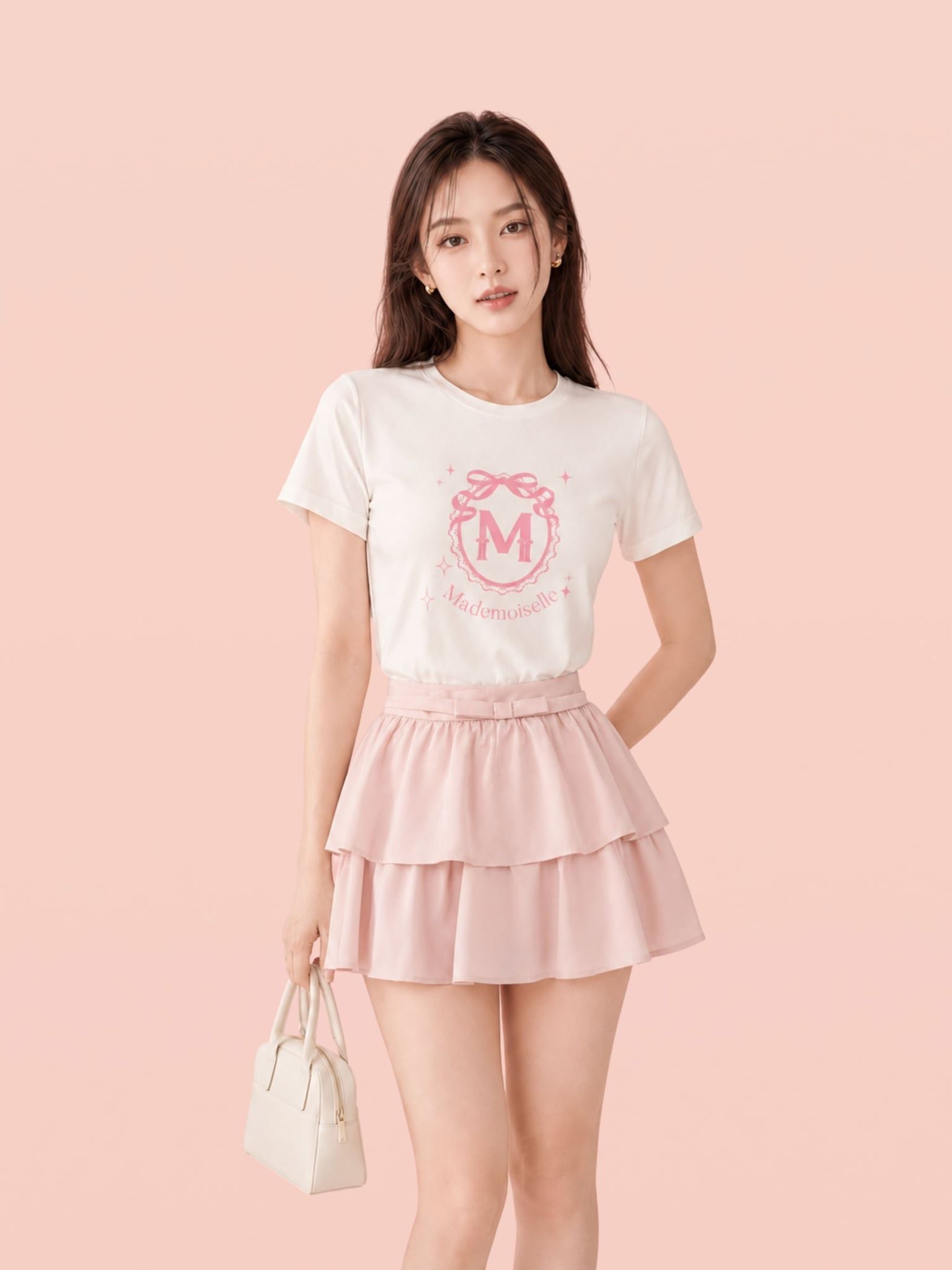  Áo thun basic hình in cách điệu 