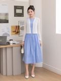  Áo cardigan cổ V dài tay 