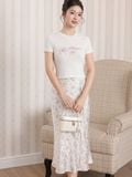  Áo babytee in hoa lily 