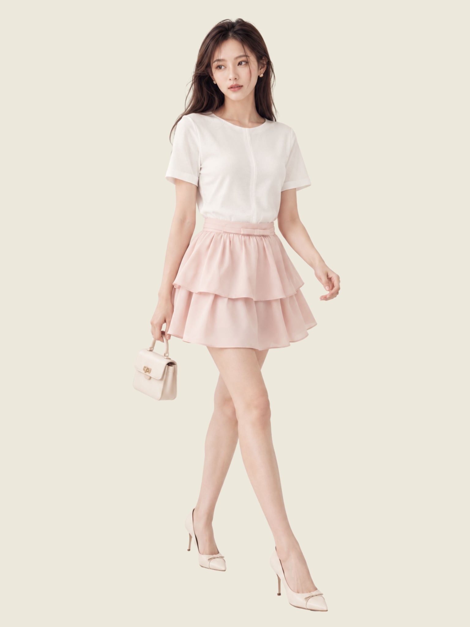 Áo thun cotton cổ tròn cài nút chân cổ sau