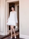  Đầm mini Chiffon tay dài 