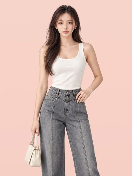  Áo tanktop basic cotton 4 chiều 
