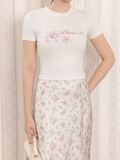  Áo babytee in hoa lily 