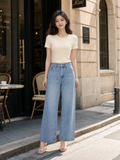  Áo thun cổ tròn gài nút 