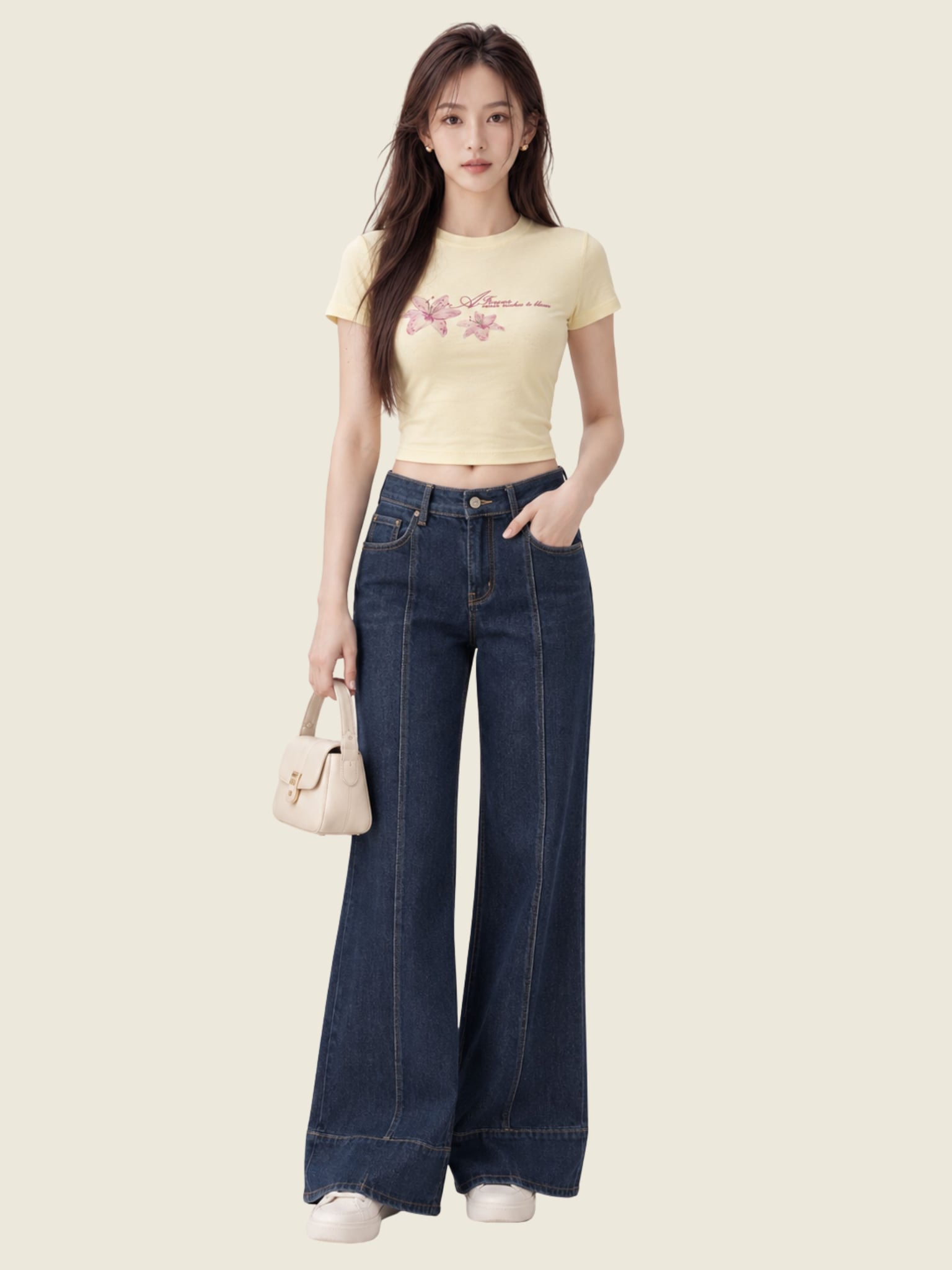 Áo babytee in hoa lily
