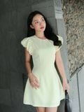  Đầm cơ bản tay phồng 