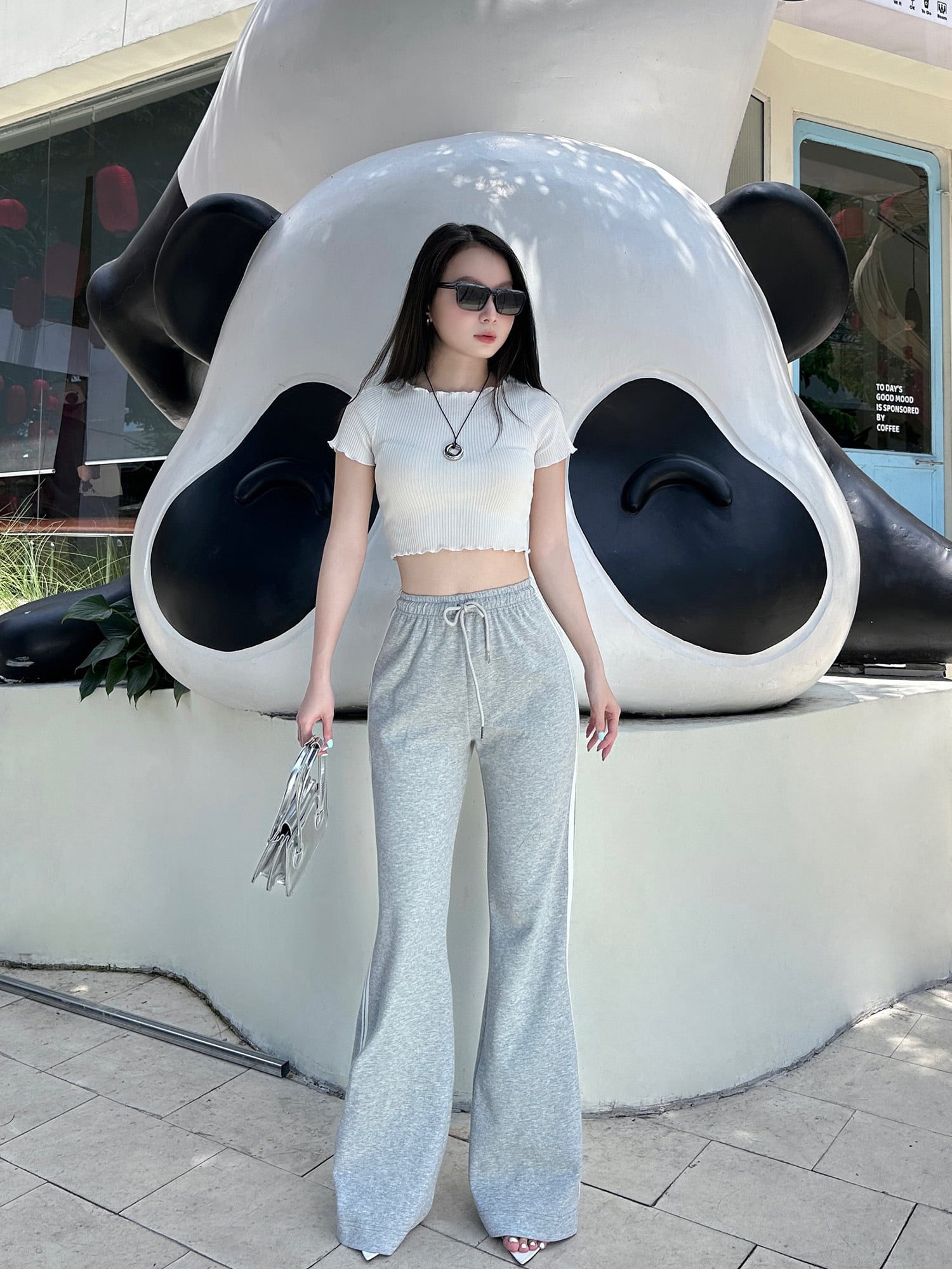 Quần Dài Thun Ống Loe 2 Sọc - Marc