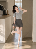  Quần ngắn form A thắt dây xỏ hạt 