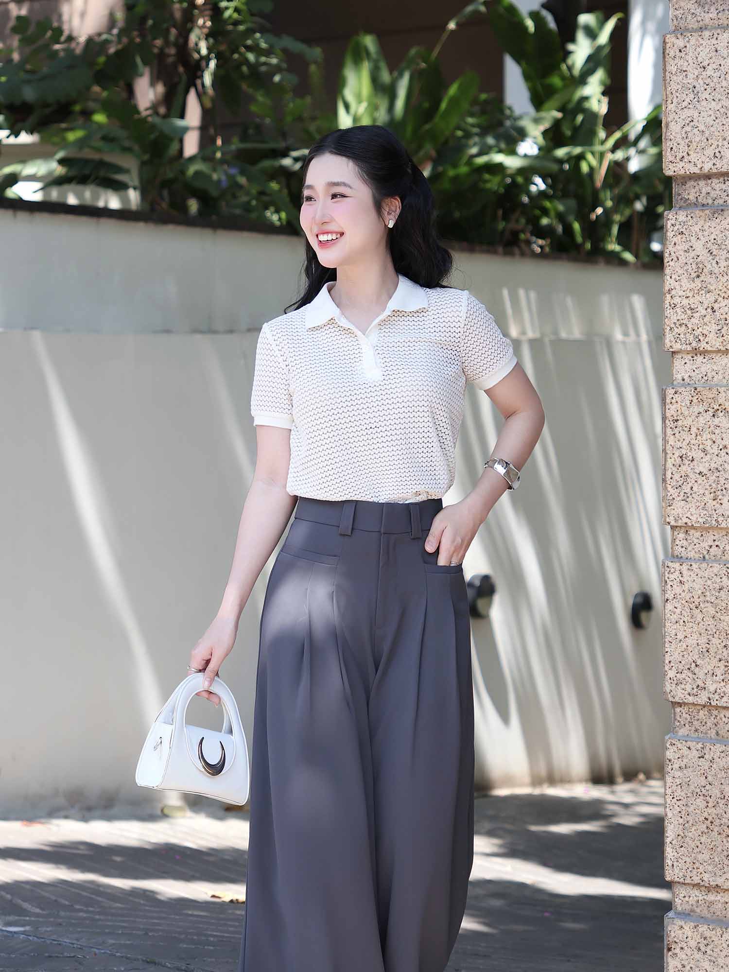 Quần tây dài ống suông