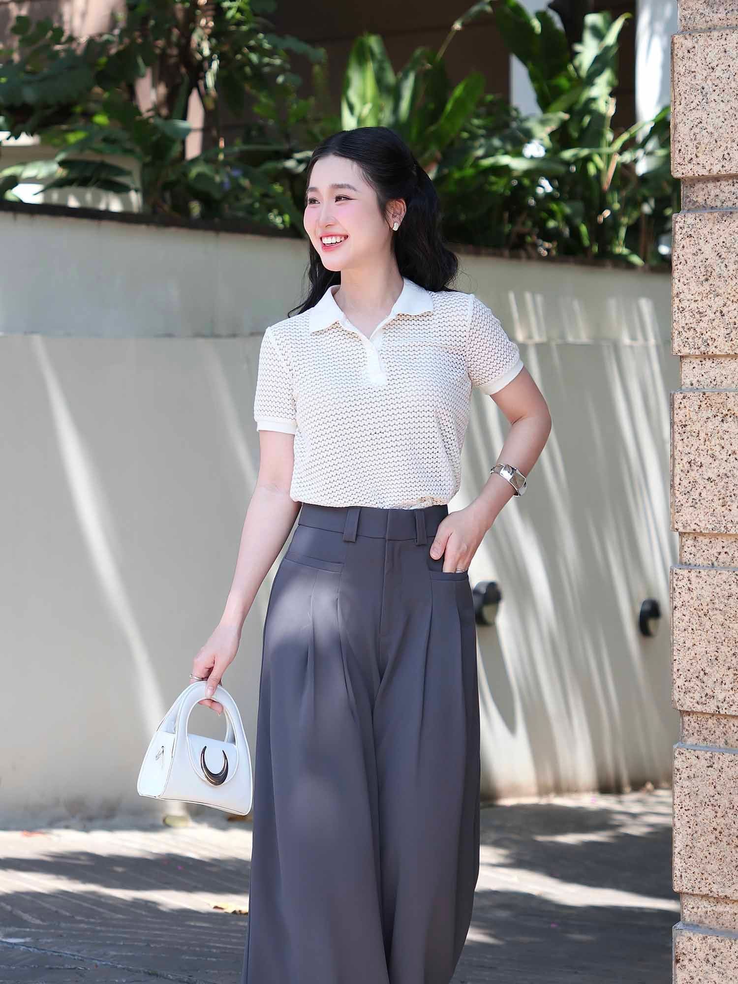  Quần tây dài ống suông 