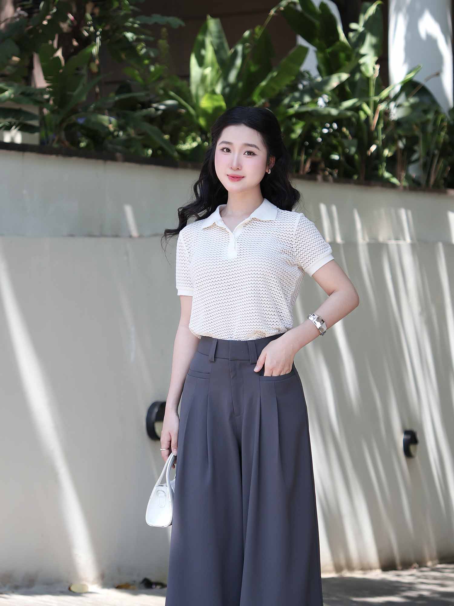 Quần tây dài ống suông