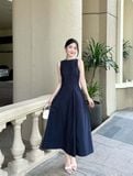  Đầm midi sát nách cơ bản 