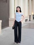  Áo lệch vai cổ đổ phối ren 