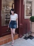  Chân váy Jean ngắn 