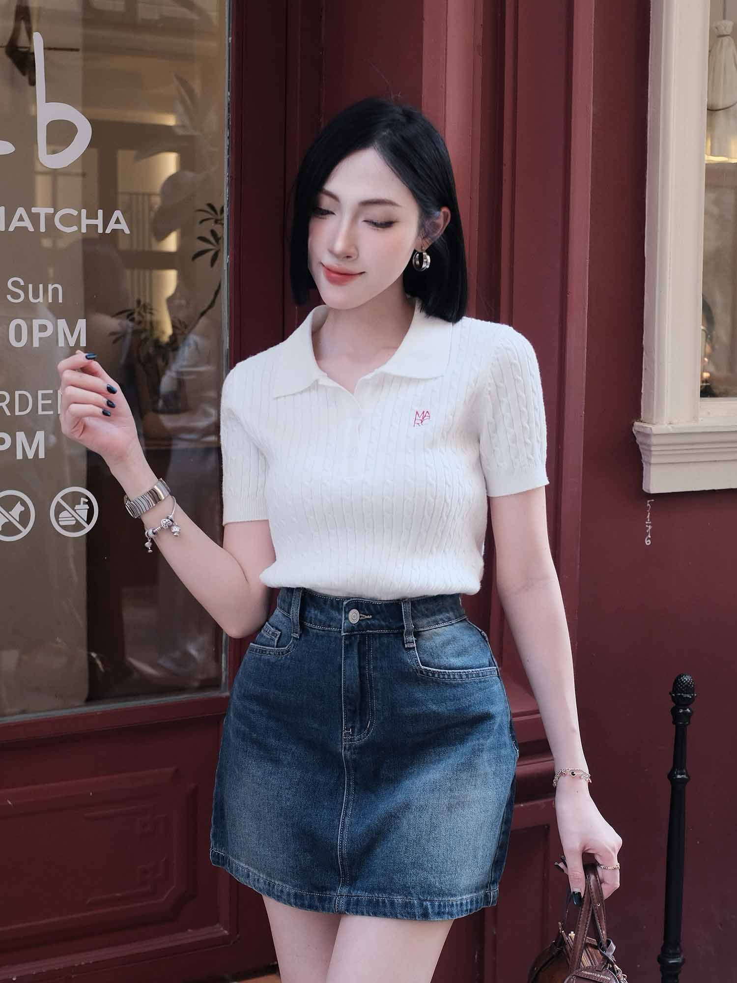 Chân váy Jean ngắn