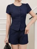  Quần short denim lưng rời 