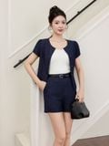  Quần short denim lưng rời 