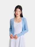  Áo cardigan cổ V tay dài 