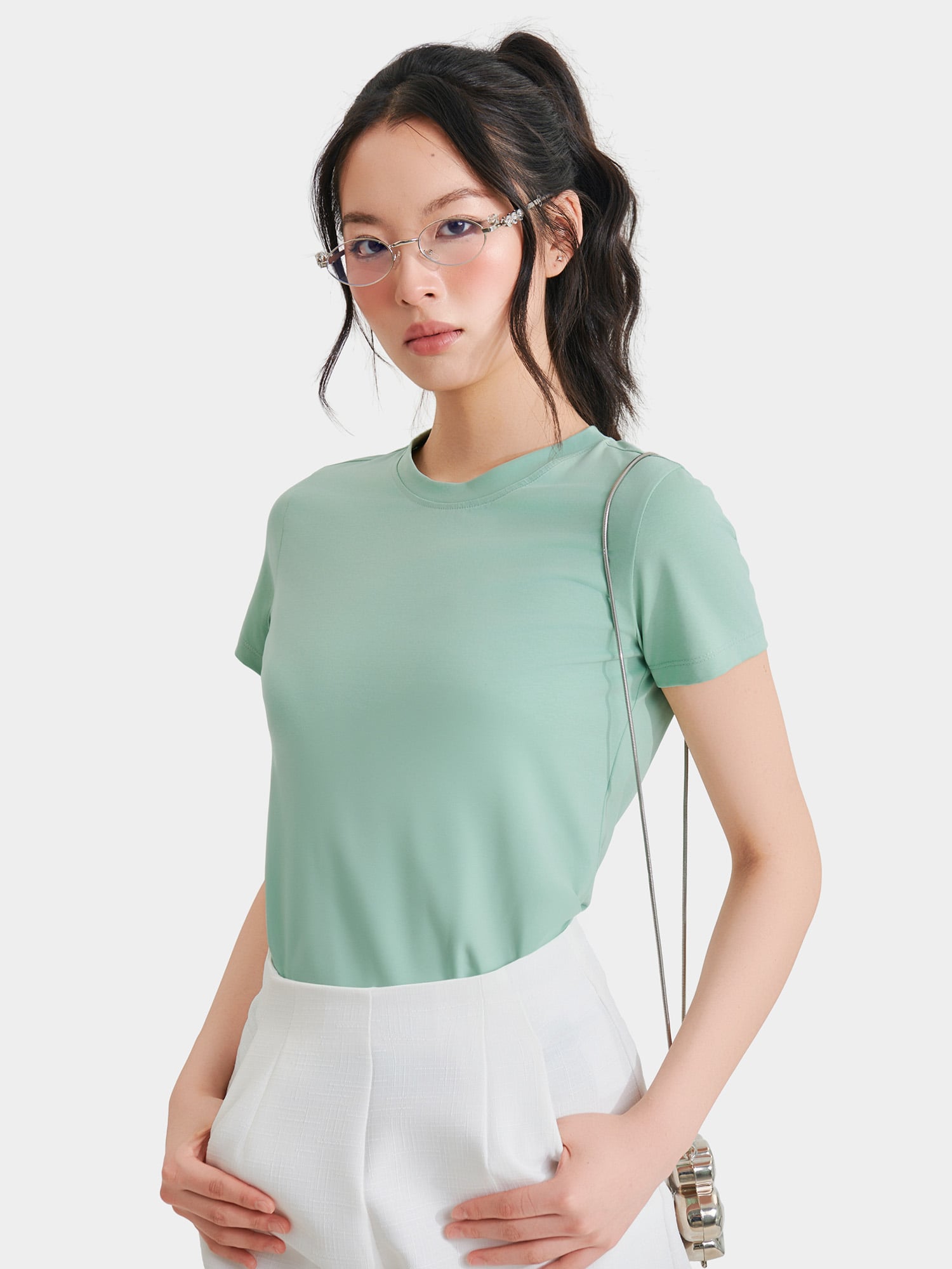 Áo thun 4 chiều form basic tay ngắn