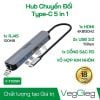 Hub Chuyển VegGieg V-TC05R Type C 5 In 1