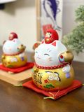  Mèo vàng Daruma size 16cm 