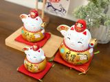  Mèo vàng Daruma size 16cm 
