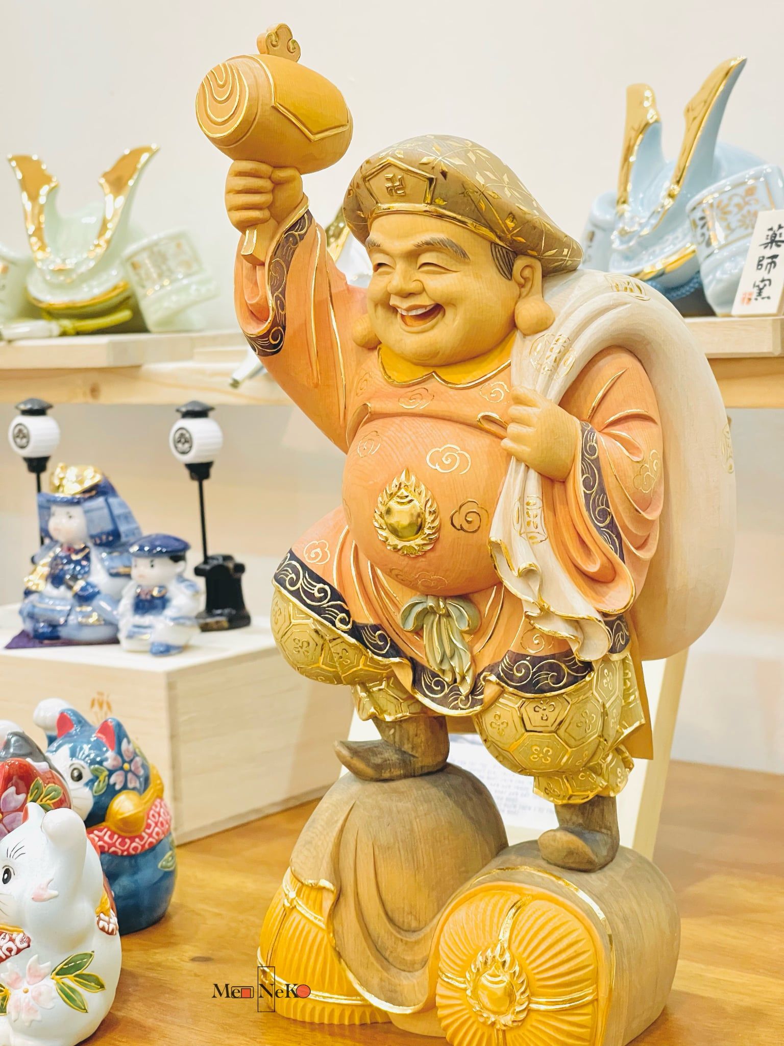  Thần tài Daikokuten - phiên bản cổ giơ tay cao 30cm 