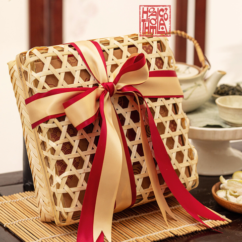 Quà Tết 2026 - Hương Xuân Đậm Đà - Hộp quà Tết Mây Tre Đan