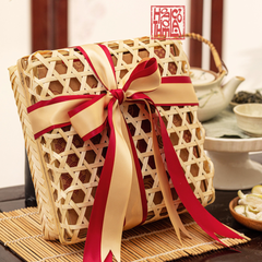 Quà Tết 2026 - Hương Xuân Đậm Đà - Hộp quà Tết Mây Tre Đan